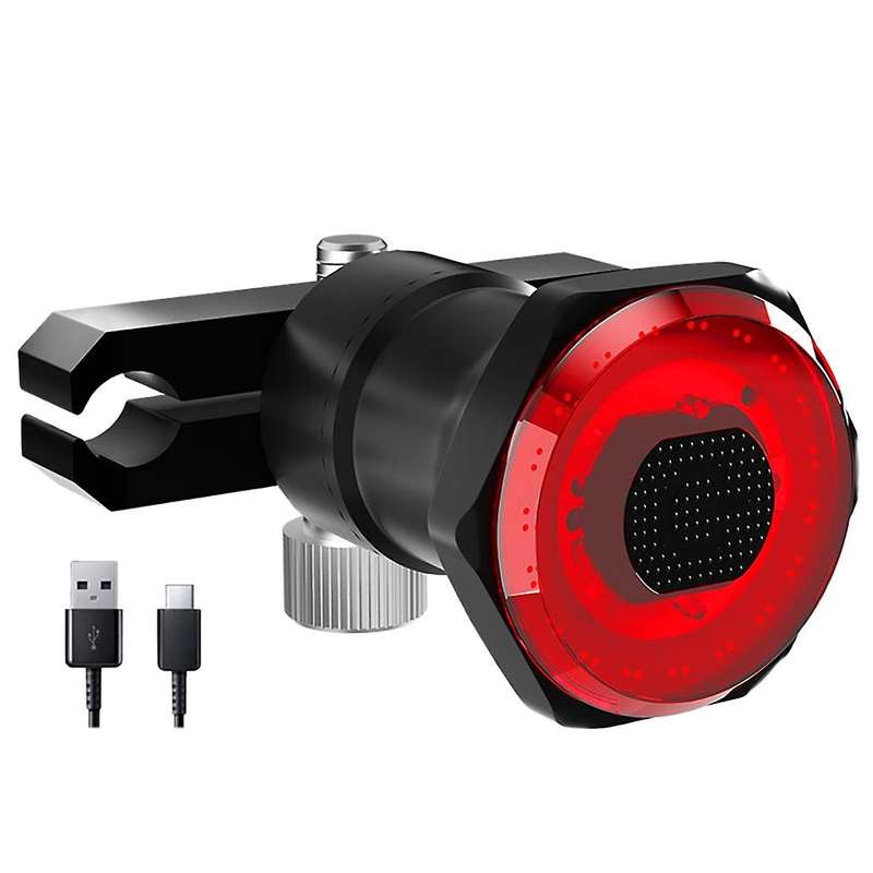 Bike Rear Light IPx6 Waterproof LED Charging Bicycle Brake Sensing Light Accessories Bike Taillight