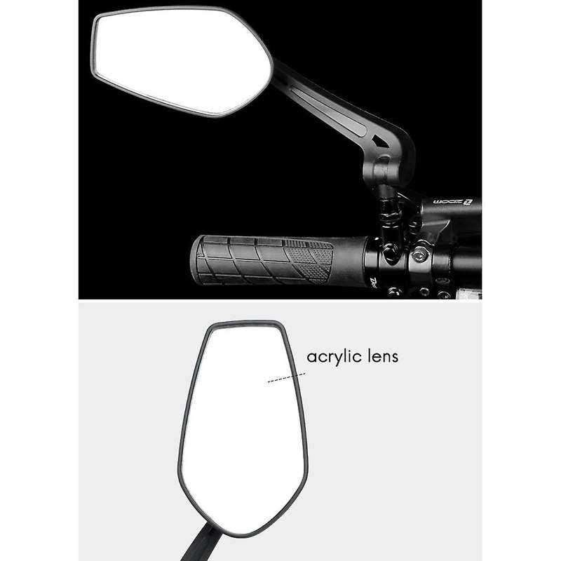 Bike Rear View Mirror Handlebar Reflector Adjustable Angles Mirror Electric Scooter Clear Back Sight
