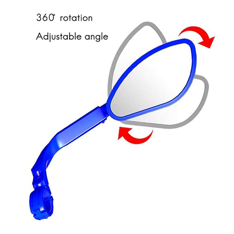 Bike Rear View Mirror Explosion-Proof Bicycle Handlebar Adjustable Rotatable Mirror Left and Right M