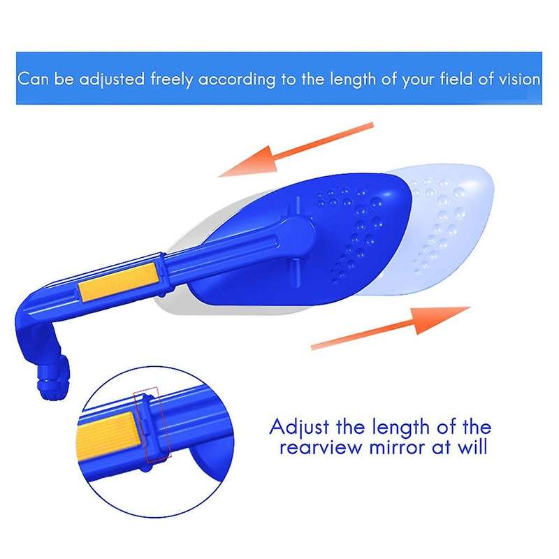 Bike Rear View Mirror Explosion-Proof Bicycle Handlebar Adjustable Rotatable Mirror Left and Right M