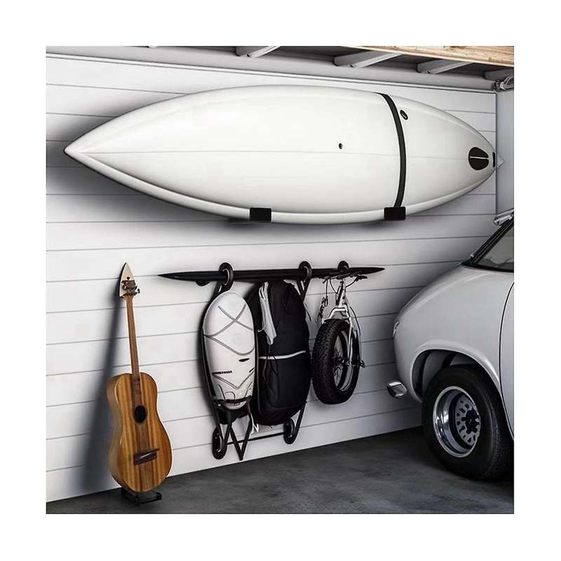 Bike Surfboard Rack Bicycle Surfing Carrier Mount Longboard Carrier Holder with Indoor Placement Ra