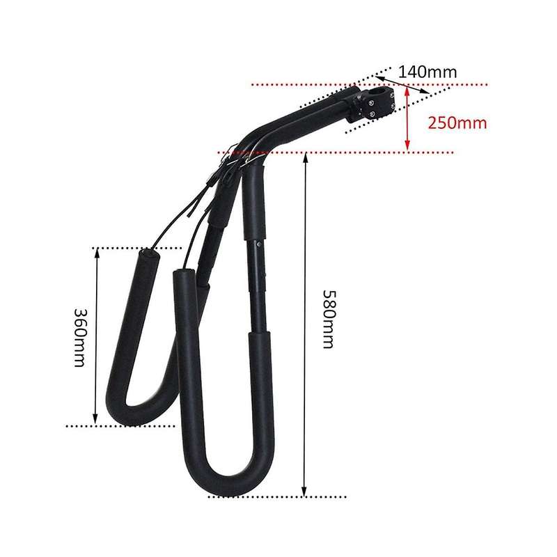 Bike Surfboard Rack Bicycle Surfing Carrier Mount Longboard Carrier Holder with Indoor Placement Ra