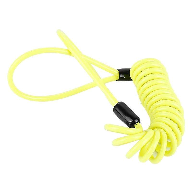 Bike Spring Disc Lock Reminder Cable Anti Thief Security Steel Wire for Motorcycle Bicycle Scooter B