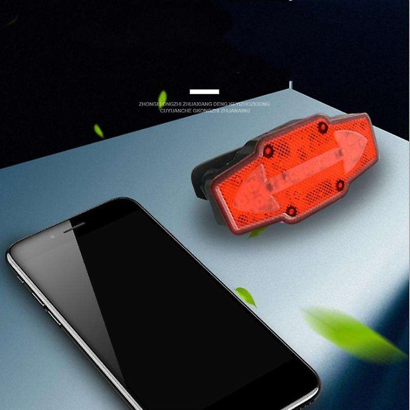 Bike Tail Light Red Turn Signal Light Gravity Induction Smart Bicycle Riding Tail Light Waterproof S