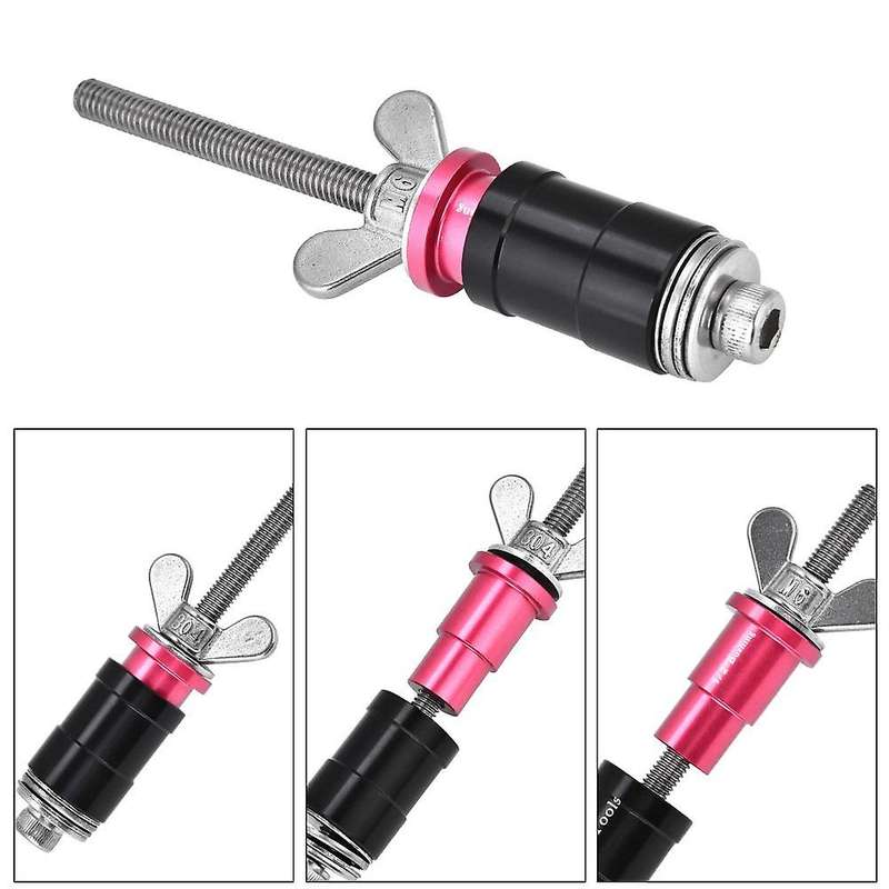 Bike Rear Shock Bushing Tool Anti-Rust Rear Shock Eyelet Bushing Removal Install Tool with 3 Adapter