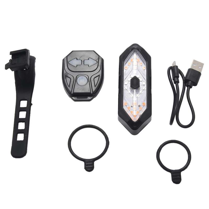 Bike Turn Signals Remote Control Bicycle Direction Indicator Led Rear Light Usb Rechargeable Cycling