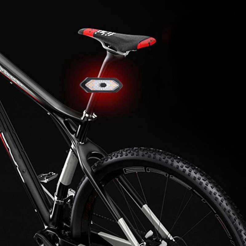 Bike Turn Signals Remote Control Bicycle Direction Indicator Led Rear Light Usb Rechargeable Cycling