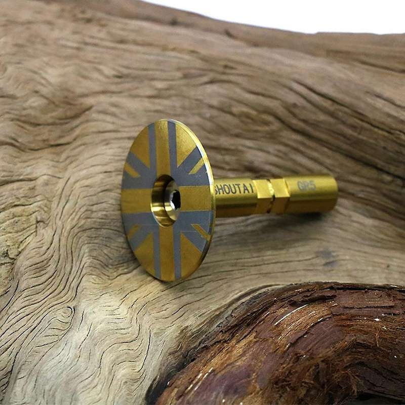 Bike Titanium Alloy Seat Tube Limit Mushroom Headcolumn Stop Disk for Bicycle Accessories,Multiolor