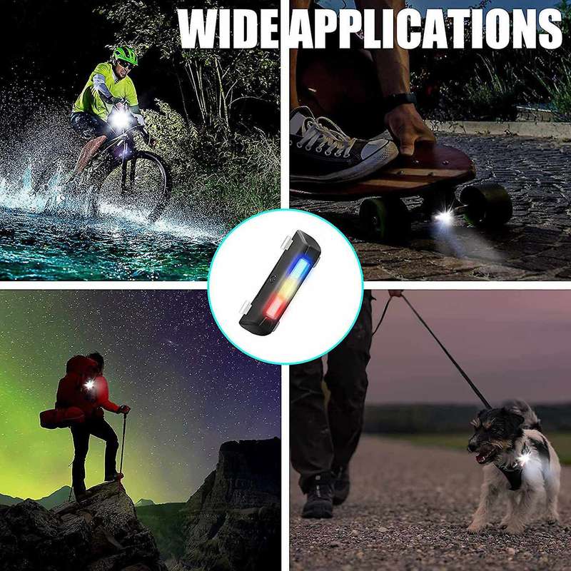 Bike Tail Lights Bright Bicycle Rear Light USB Rechargeable High Intensity Rear Tail Lights for Mo