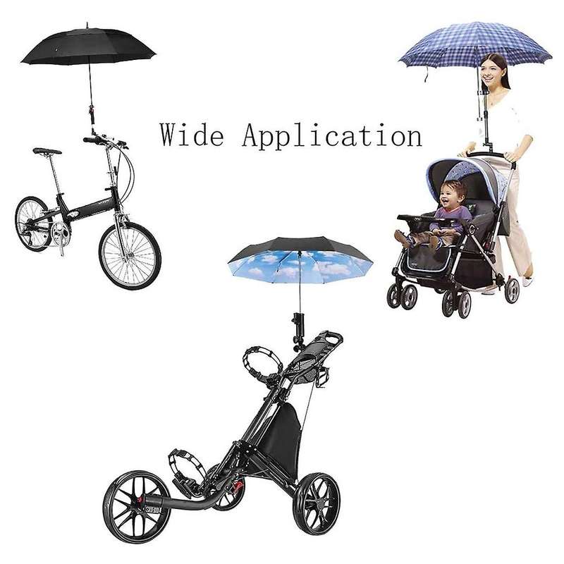 Bike Umbrella Stand Double Lock Buckle Umbrella Stand Portable Cart Car Trolley Umbrella Holder Stan