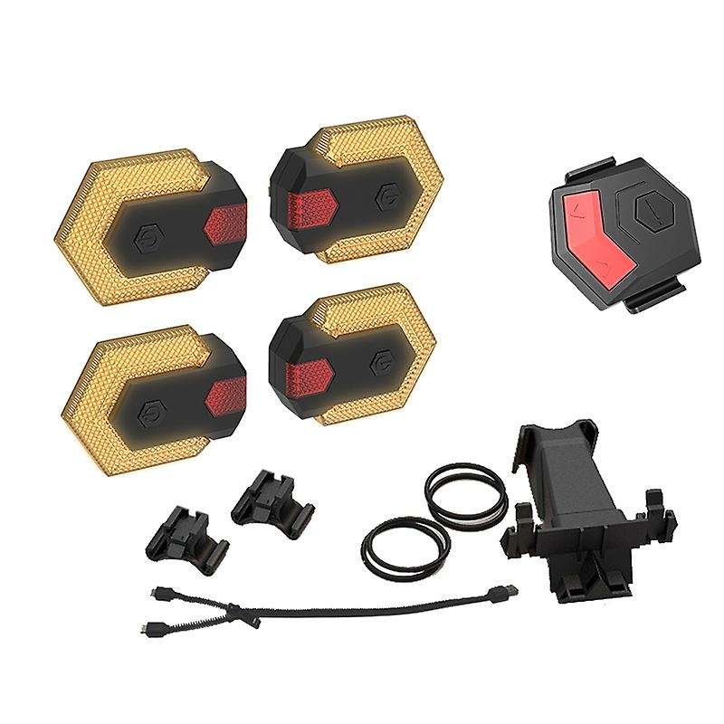 Bike Turn Signals with Smart Wireless Remote Control Bike Tail Lights Front and Rear Cycling Warning