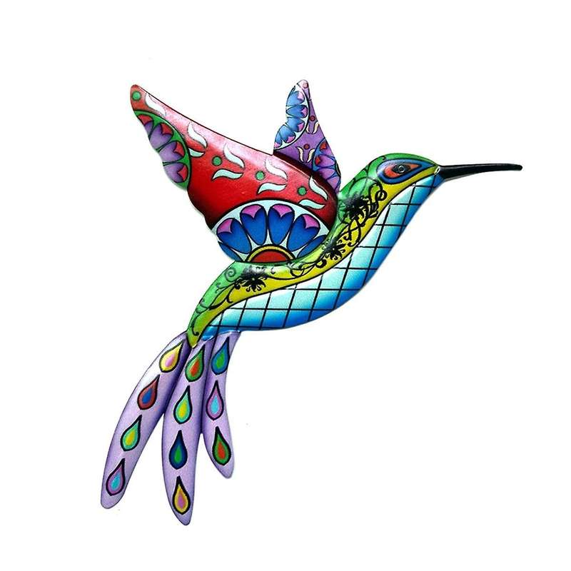 Bird Butterfly Metal Outdoor Wall Art Decor, Bird Wall Sculpture Hanging Decorations, Bird Wall Art
