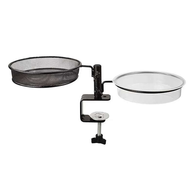 Bird Feeder - 2-In-1 Bird Bath and Feeder with Balcony Bracket for Outdoor Garden, Lawn, Balcony, an