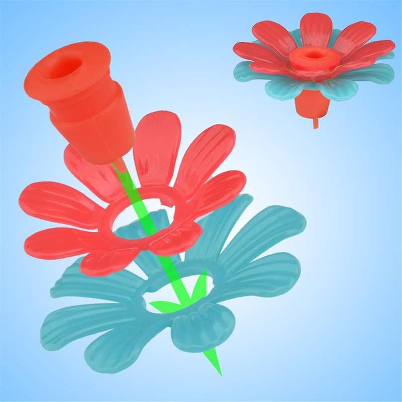 Bird Feeder Flowers,Set Bird Hanging Feeding Ports Replacement Parts Bird Feeder Supplies for Bird F