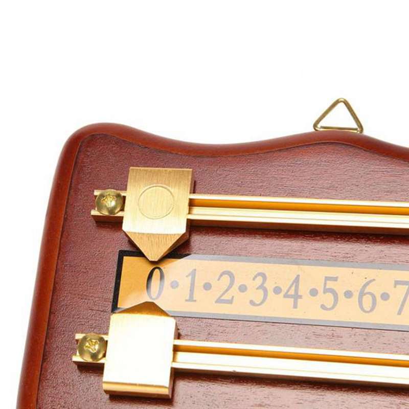 Billiards Scoreboard Wall Mounted Scoreboard Snooker Scoreboard Stained Wood Score Board Black