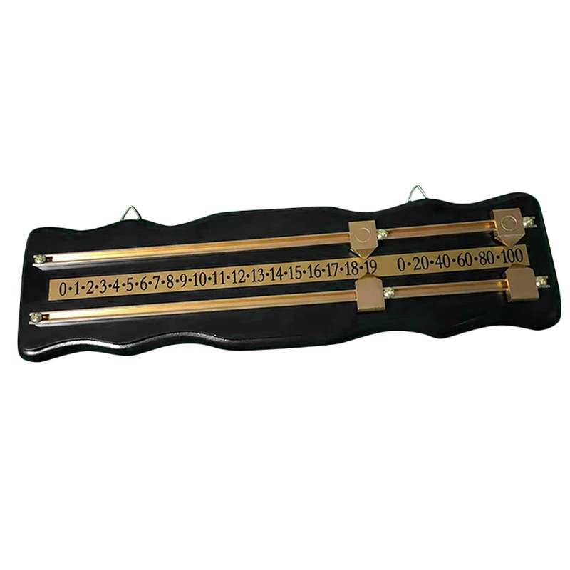 Billiards Scoreboard Wall Mounted Scoreboard Snooker Scoreboard Stained Wood Score Board Black