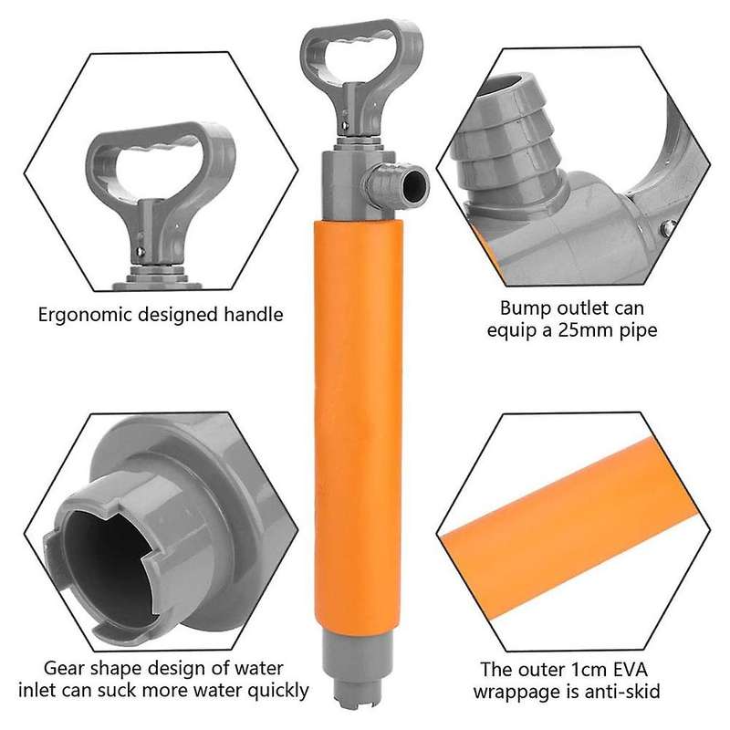 Bilge Pump Manual Water Pump Hand Pump Boat Hand Pump Bilge Pump for Kayaks Canoes and Boats Acces