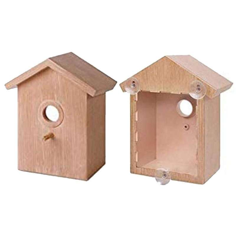 Bird House Exterior Window Nest Box Bird House with Strong Suction Cup