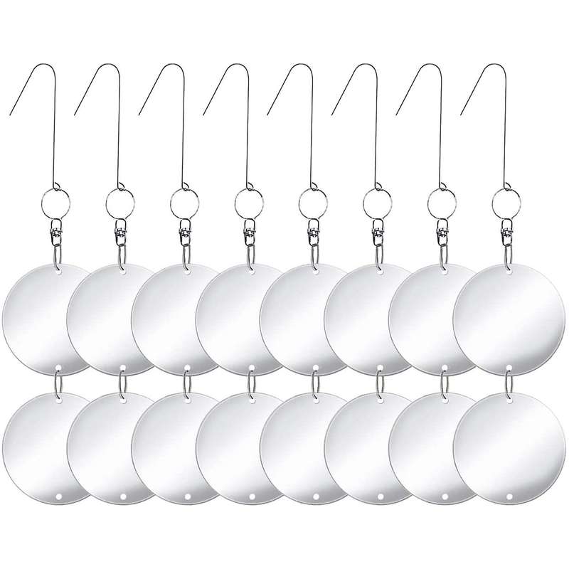 Bird Repellent Discs Repellent Double Sided Reflective Discs for Preventing Birds Approaching