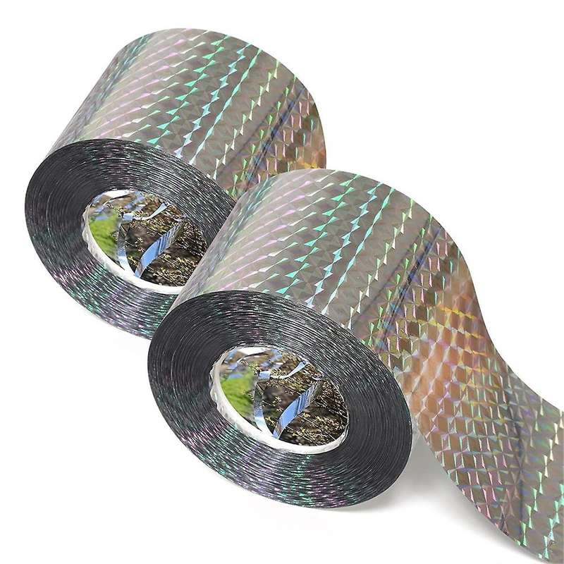 Bird Repellent Tape (200m) Reflective Tape, Outdoor Bird Repellent, Double-Sided Flashing Bird Repel
