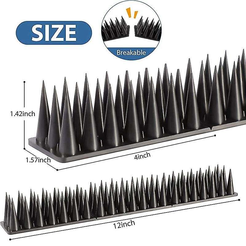 Bird Spikes,20 Pack Bird Squirrel Pigeon Animal Deterrent Spikes for Outside Anti Bird Spikes Outdoo