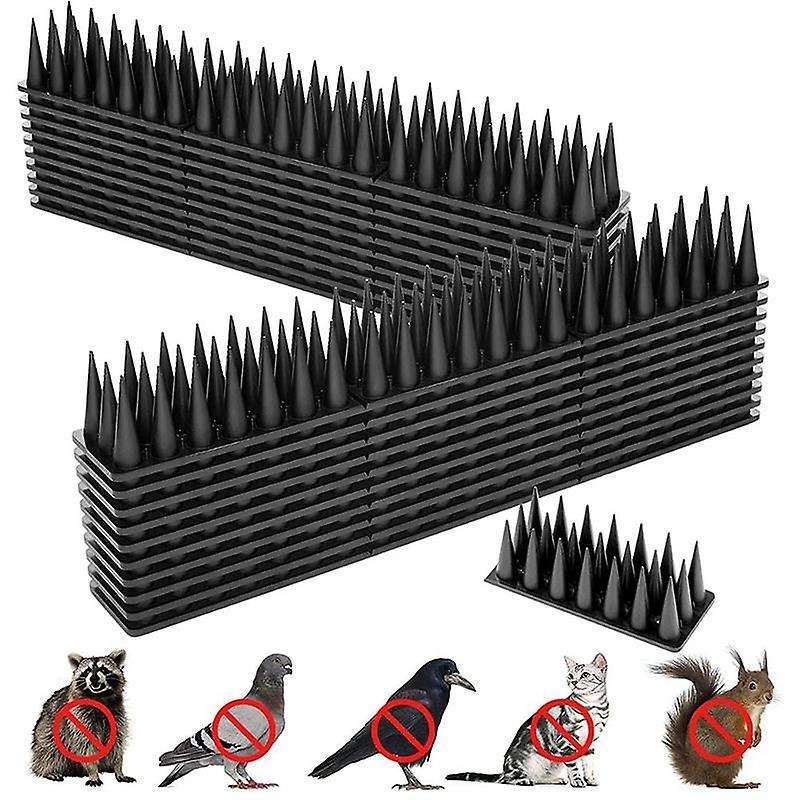 Bird Spikes,20 Pack Bird Squirrel Pigeon Animal Deterrent Spikes for Outside Anti Bird Spikes Outdoo