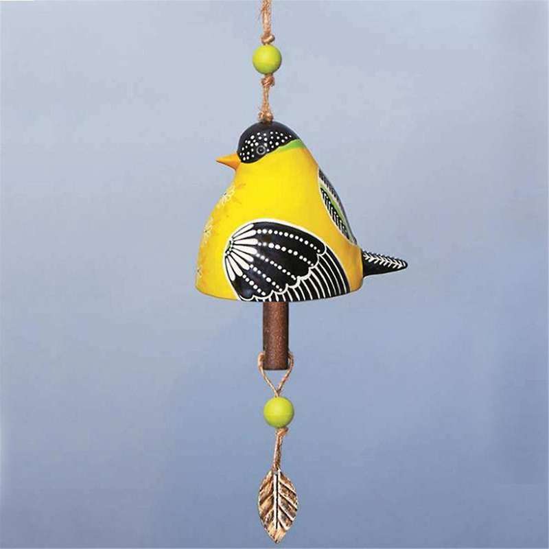 Birdsong Bell Hanging, Country Wind Chime, Resin Handicraft Wind Chime Pendant, Courtyard Home Decor