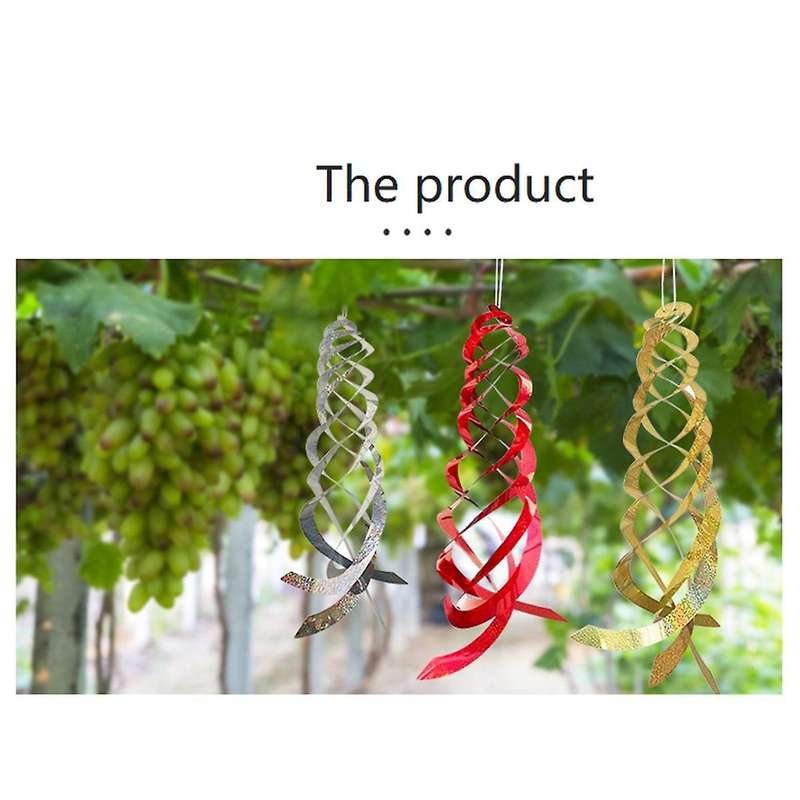 Bird Repellent Spiral Reflector - Reflective Rotator to Repel Birds and Animals From Outdoor Gardens