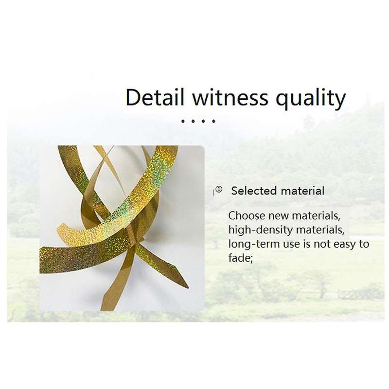 Bird Repellent Spiral Reflector - Reflective Rotator to Repel Birds and Animals From Outdoor Gardens