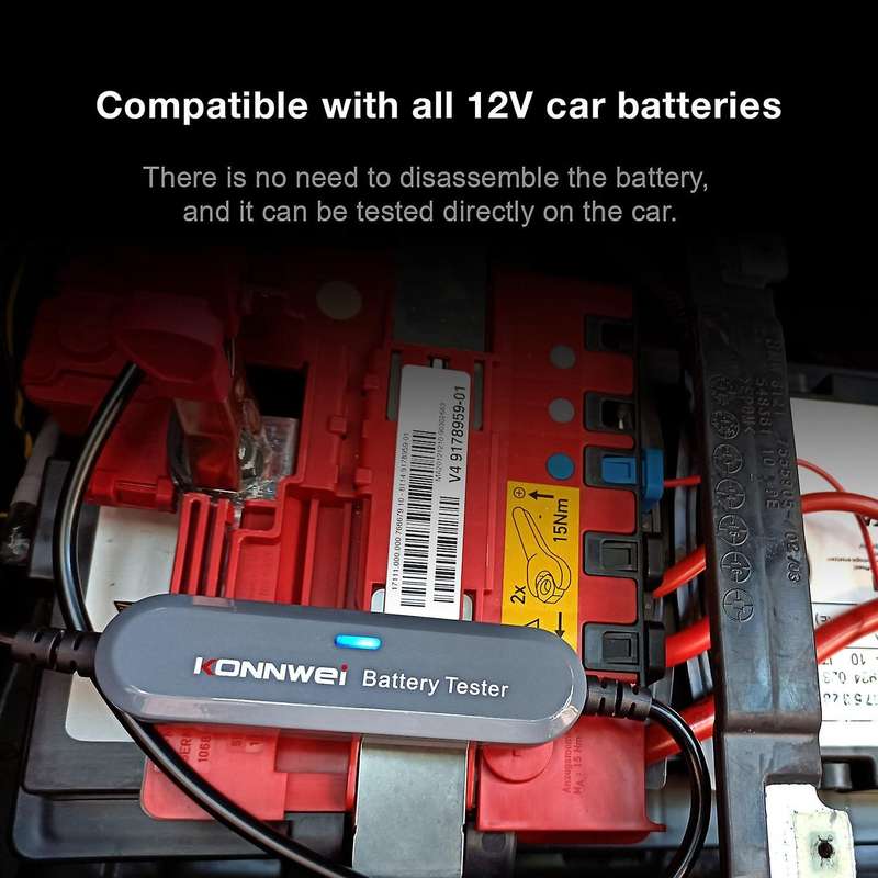 BK100 Wireless BT Battery Tester 100-2000 6V 12V Battery Detector Battery Cranking Charging Analyzer