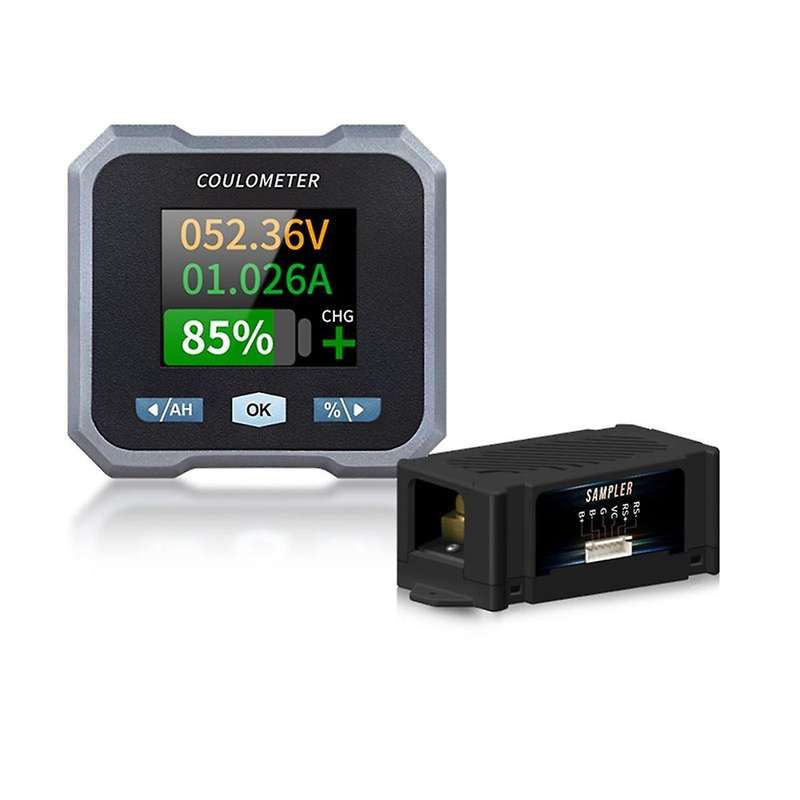BL110F Coulometer Battery Meter DC10-100V 0-100A Waterproof Battery Meter and Voltmeter for Electri