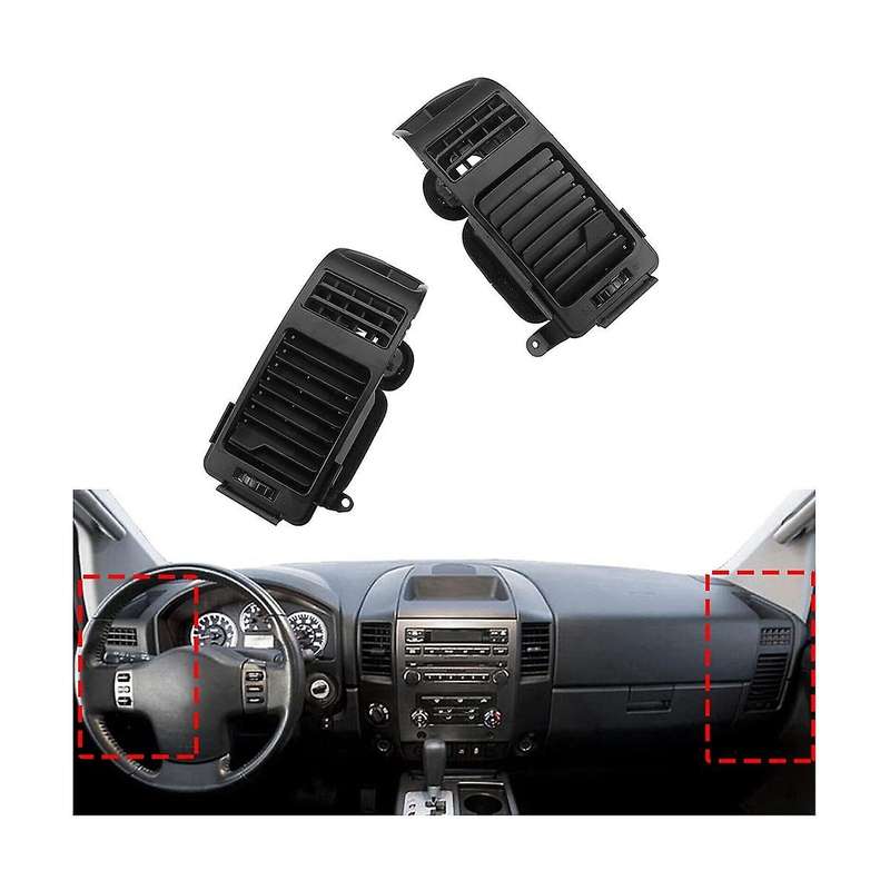 Black 1pair Left & Right Side A/c Dash Cover Trim for 04-06 68421-9fd0b 68420-9fd0b
