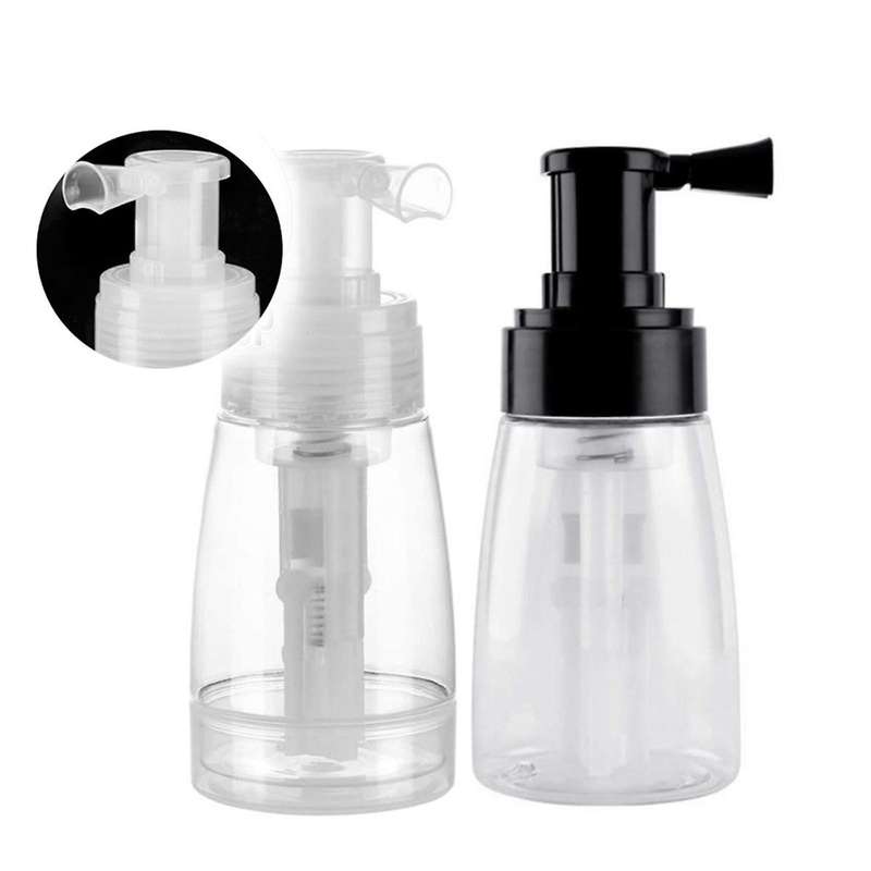 Black 180ml Hair Salon Hairdressing Sprayer Bottle Portable Powder Bottle Powder Dispenser Plastic S