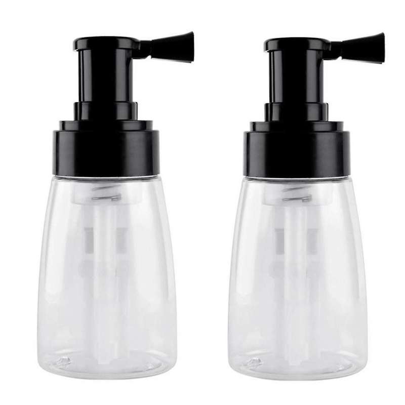 Black 180ml Hair Salon Hairdressing Sprayer Bottle Portable Powder Bottle Powder Dispenser Plastic S