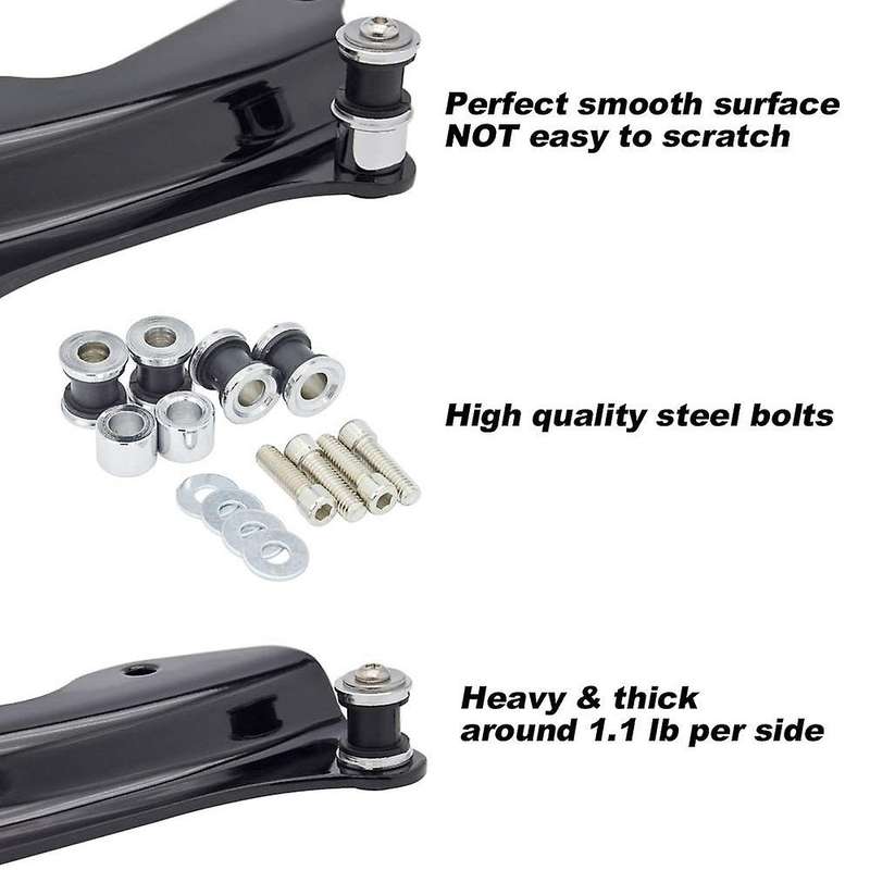 Black 4 Point Docking Hardware Kit for Street Glide Road Glide FLHR FLHX FLHXS FLHXSE FLTRX FLTRXS 2
