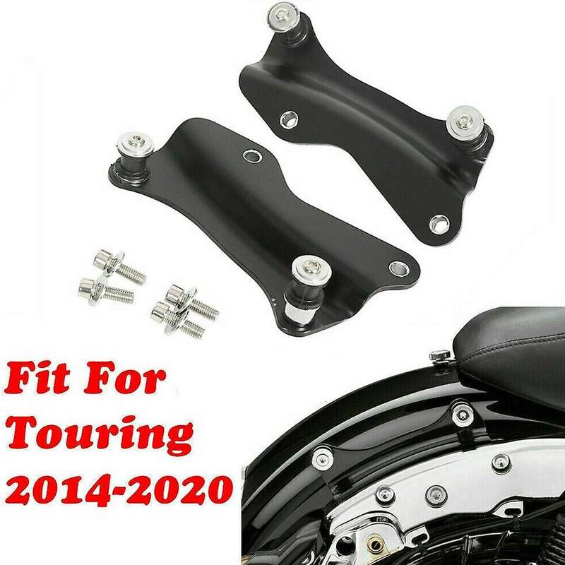 Black 4 Point Docking Hardware Kit for Street Glide Road Glide FLHR FLHX FLHXS FLHXSE FLTRX FLTRXS 2