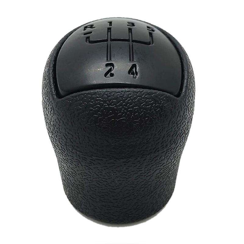 Black 5 Speed Gear Lever Stick Shift Knob Gear Shifter Knob Head for Kangoo 2006-2008