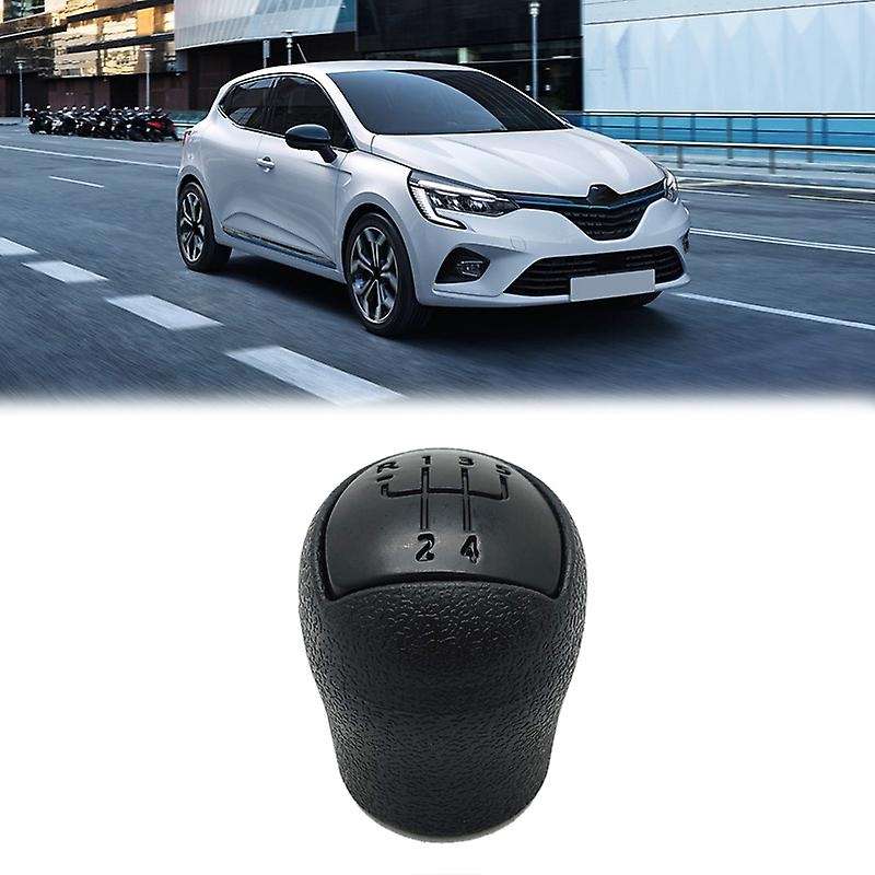 Black 5 Speed Gear Lever Stick Shift Knob Gear Shifter Knob Head for Kangoo 2006-2008