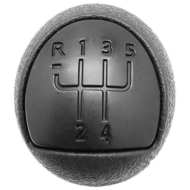 Black 5 Speed Gear Lever Stick Shift Knob Gear Shifter Knob Head for Kangoo 2006-2008