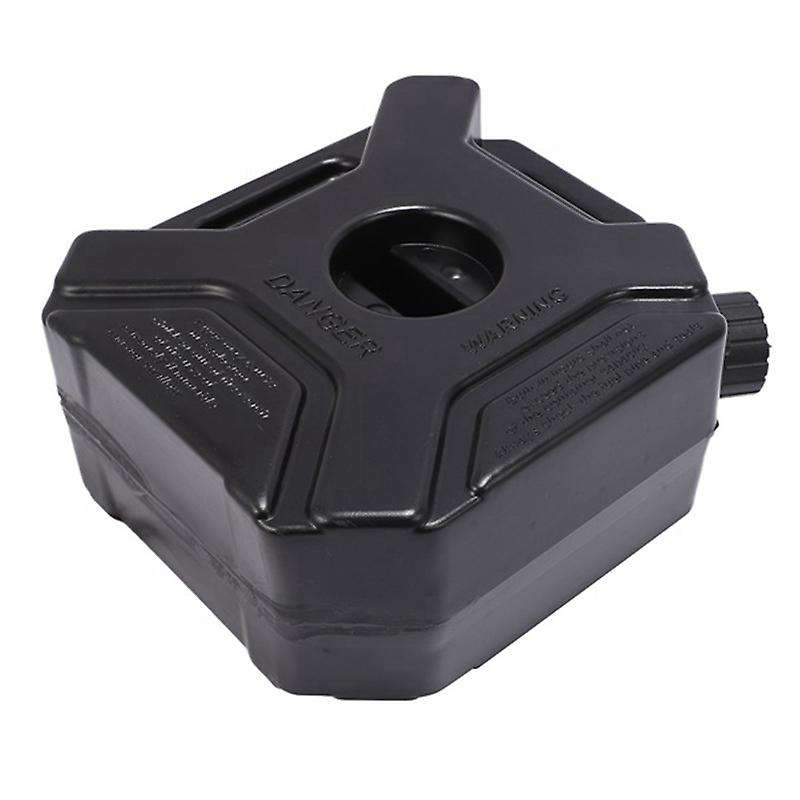 Black 5L Car and Motorcycle Fuel Spare Fuel Tank Plastic Tank Can Spare Plastic Barrel Fuel Tank 1Pc