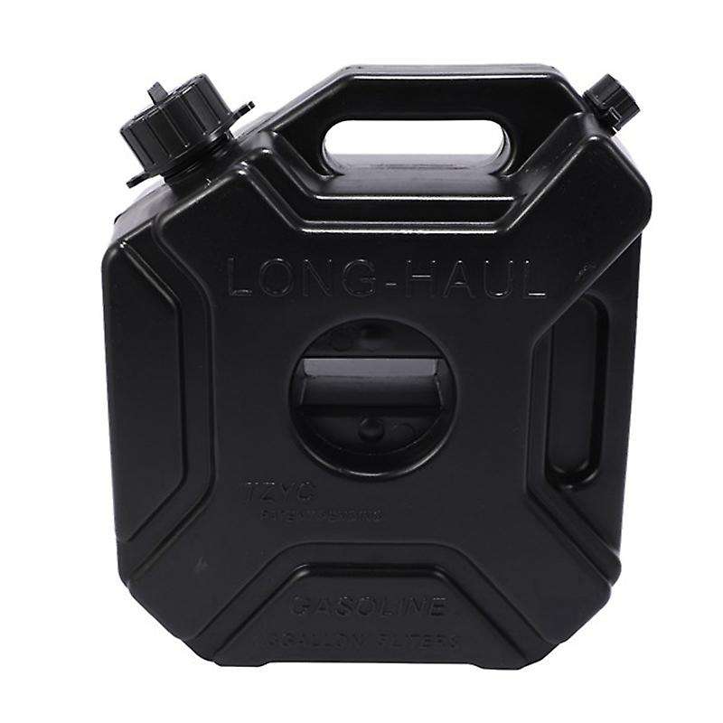 Black 5L Car and Motorcycle Fuel Spare Fuel Tank Plastic Tank Can Spare Plastic Barrel Fuel Tank 1Pc
