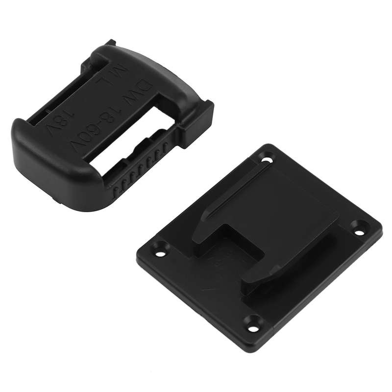 Black 5Pcs ABS Battery Mounts for Battery and Machine Storage Holder Shelf Rack Stand Slots Battery