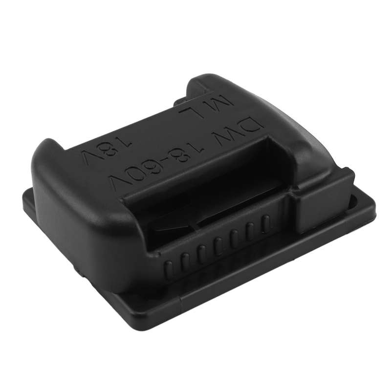 Black 5Pcs ABS Battery Mounts for Battery and Machine Storage Holder Shelf Rack Stand Slots Battery