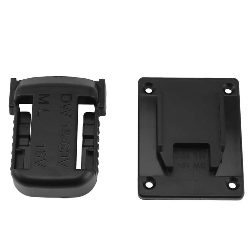 Black 5Pcs ABS Battery Mounts for Battery and Machine Storage Holder Shelf Rack Stand Slots Battery