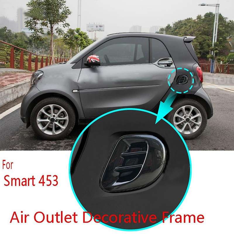 Black Air Outlet Decorative Frame Air Inlet Protective Cover for Smart 453 Fortwo