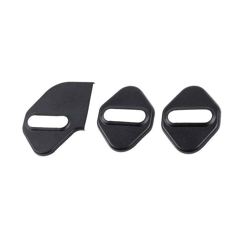 Black Aluminium Alloy Car Door Lock Cover Buckle Decoration for Jimny 2019-2022 Jb64 Jb74