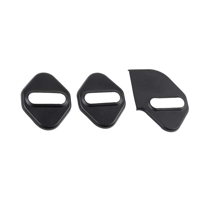 Black Aluminium Alloy Car Door Lock Cover Buckle Decoration for Jimny 2019-2022 Jb64 Jb74