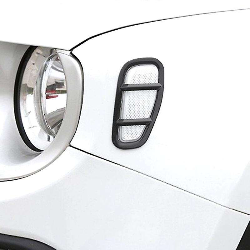 Black ABS Car Front Side Light Lamp Cover Trim for 2015 Up