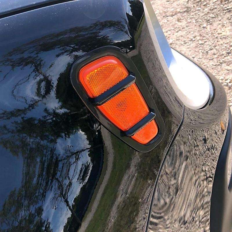 Black ABS Car Front Side Light Lamp Cover Trim for 2015 Up