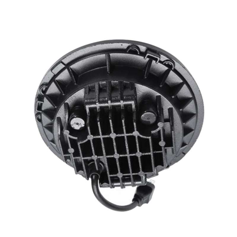 Black Background 7-inch Led Headlights Round Headlights Automotive Supplies Led Headlights For